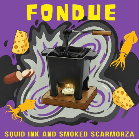 Squid Ink & Smoked Scamorza Cheese Fondue (220g)