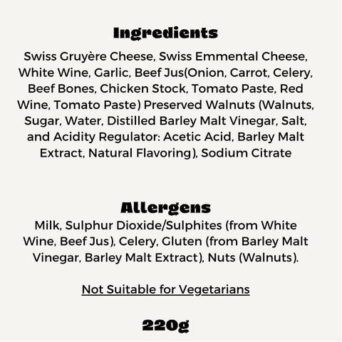 Beef Jus & Preserved Walnuts Cheese Fondue (220g)