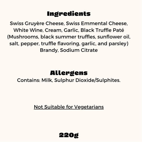 Truffle and Brandy Cheese Fondue (220g)